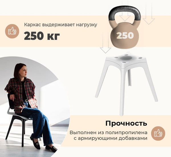 Стул пластиковый Sheffilton SHT-ST59/S195- фото6