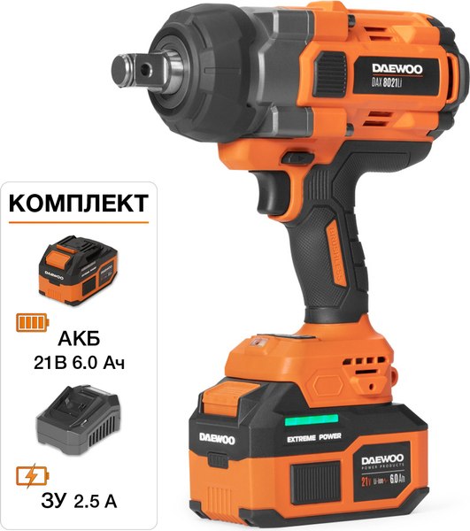 Аккумуляторный гайковерт Daewoo Power DAX 8021Li SET- фото2