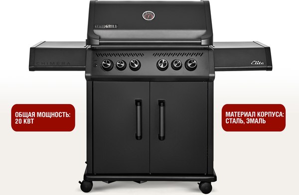 Газовый гриль Start Grill Chimera Elite 500- фото3