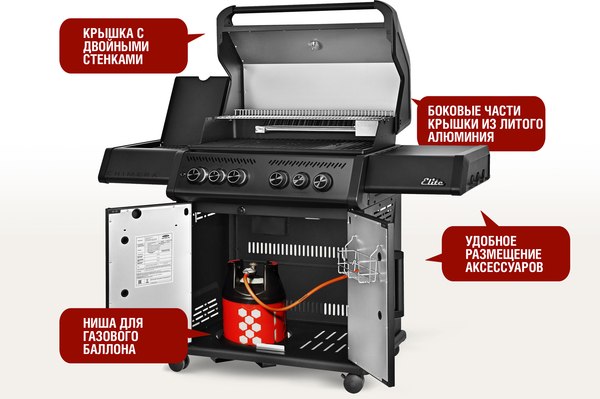 Газовый гриль Start Grill Chimera Elite 500- фото4