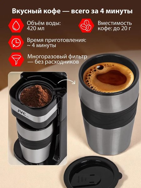 Капельная кофеварка JVC JK-CF1042- фото3