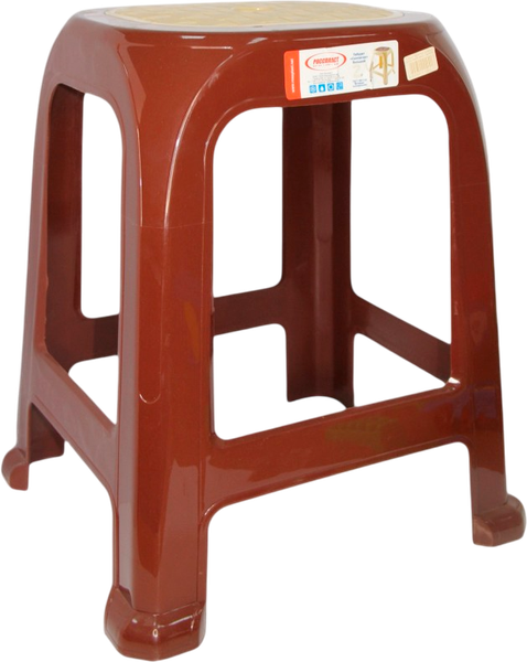 Табурет пластиковый Русспласт Симпатия РП-311корич- фото