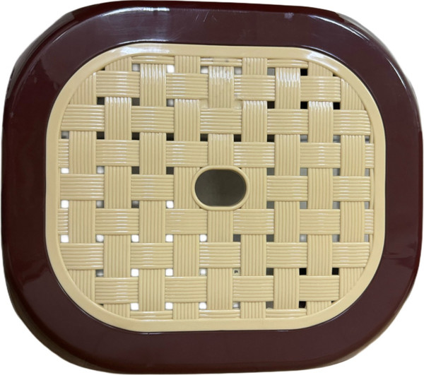 Табурет пластиковый Русспласт Симпатия РП-311корич- фото3