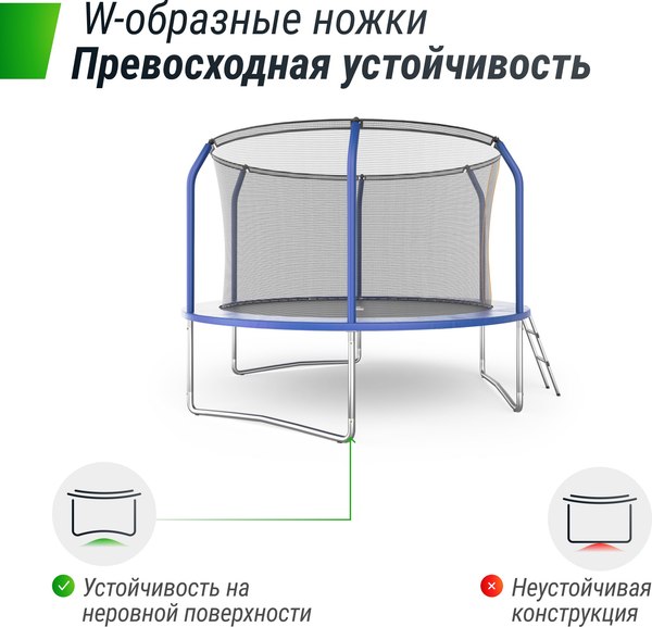 Батут UNIX Line Supreme Basic 10ft / trusub10bl- фото3