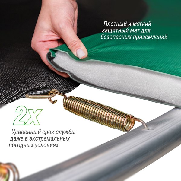 Батут UNIX Line Supreme Basic 16ft / trusub16bl- фото7