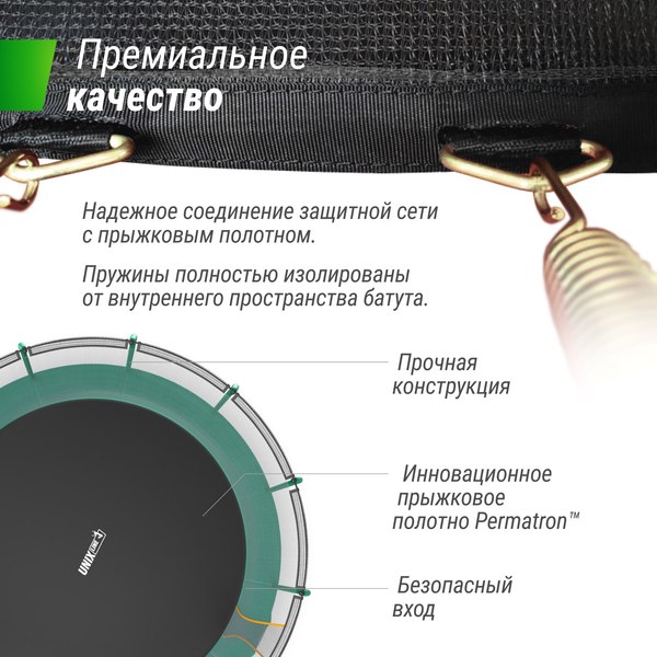 Батут UNIX Line Supreme Basic 16ft / trusub16g- фото9
