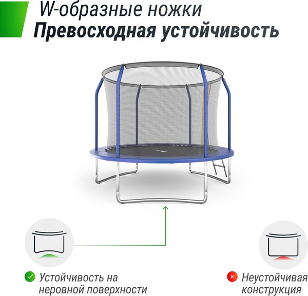 Батут UNIX Line Supreme Basic 8ft / trusub8bl- фото3