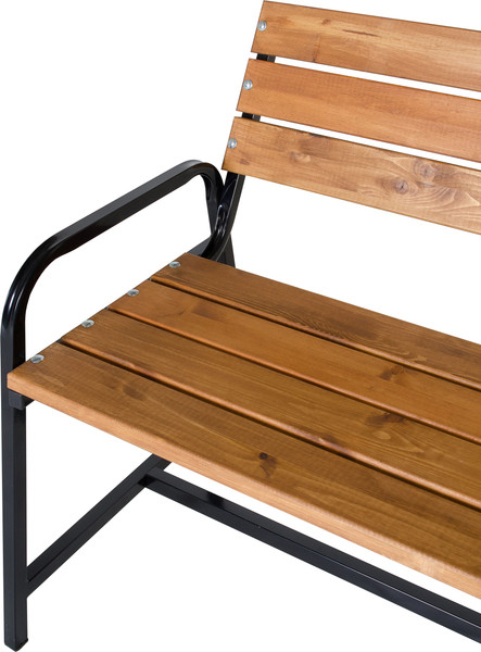 Скамья садовая Удачная мебель Флора со спинкой / E03.K.102- фото6