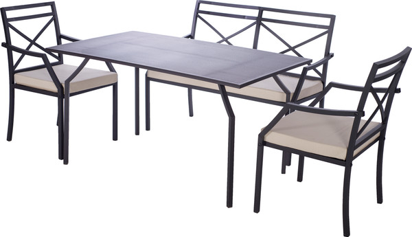 Кресло садовое Удачная мебель Суаре с подушкой 50x50x100 / E03.K.102- фото2