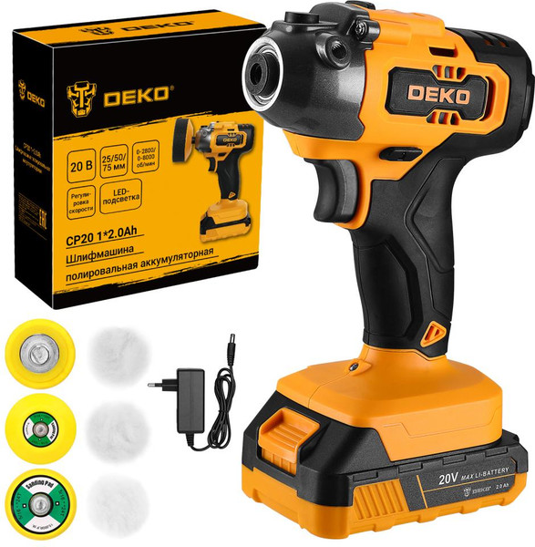 Полировальная машина Deko CP20 / 084-1085- фото