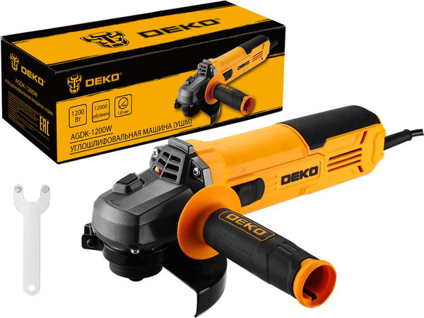 Угловая шлифовальная машина Deko AGDK-1200W / 084-1077- фото2