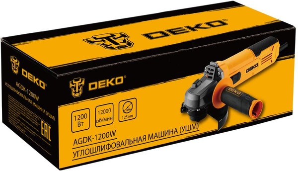 Угловая шлифовальная машина Deko AGDK-1200W / 084-1077- фото5