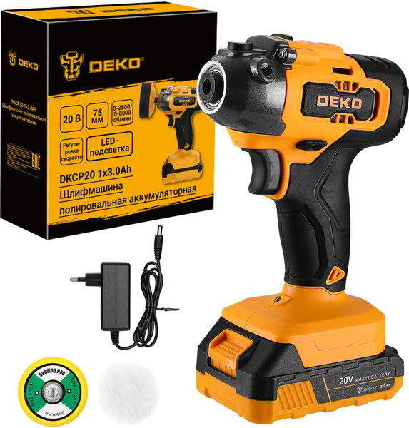 Полировальная машина Deko DKCP20 / 086-1007- фото