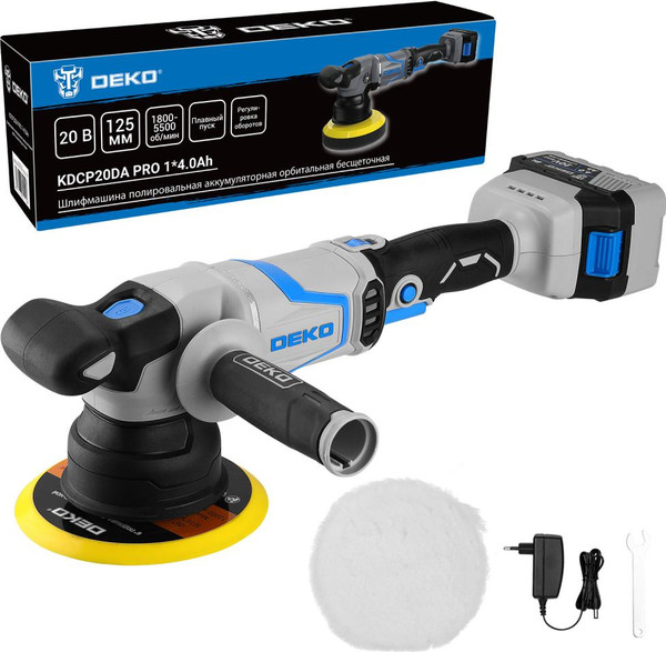Полировальная машина Deko KDCP20DA PRO / 081-1029- фото