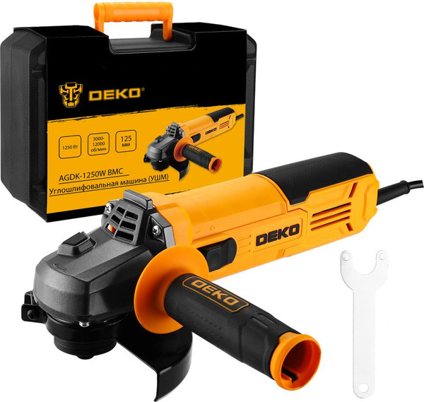 Угловая шлифовальная машина Deko AGDK-1250W / 084-1078- фото