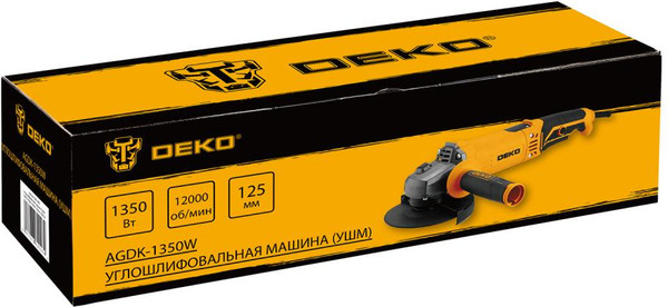 Угловая шлифовальная машина Deko AGDK-1350W / 084-1080- фото6