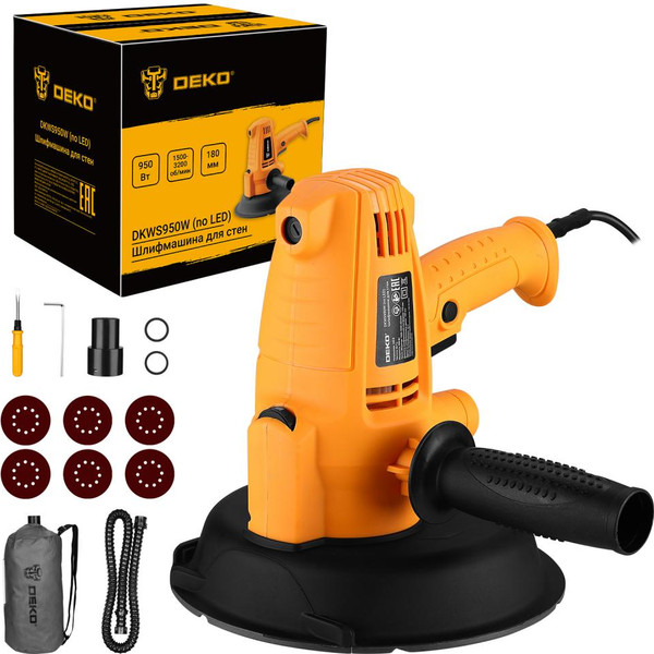 Шлифовальная машина для стен Deko DKWS950W / 084-1089- фото