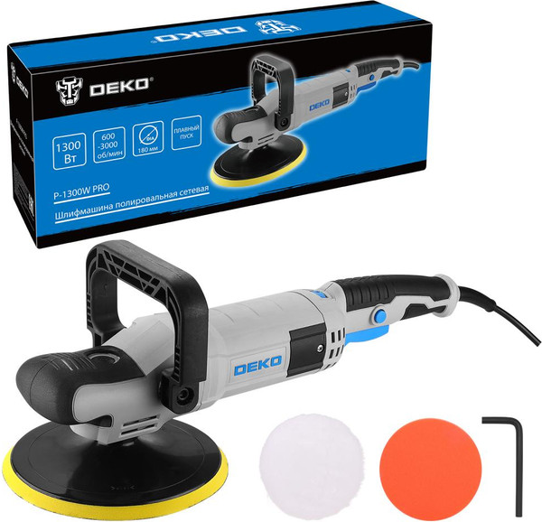 Полировальная машина Deko P-1300W PRO / 084-1099- фото