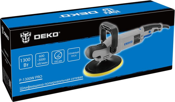 Полировальная машина Deko P-1300W PRO / 084-1099- фото6
