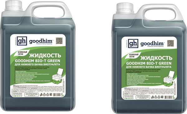 Набор жидкостей для биотуалета GoodHim Для нижнего бачка Green 56295- фото