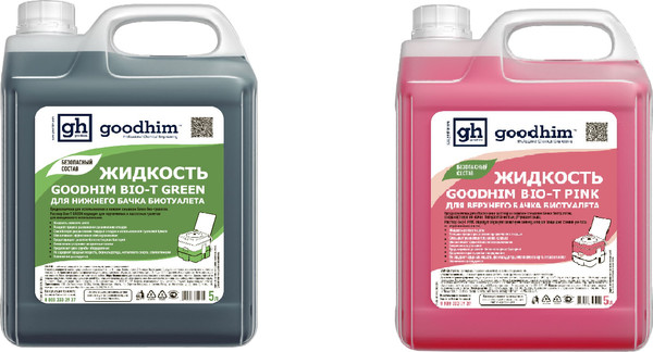 Набор жидкостей для биотуалета GoodHim Green + Pink 54642- фото