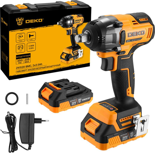 Аккумуляторный гайковерт Deko ZKIS20 / 081-1013- фото