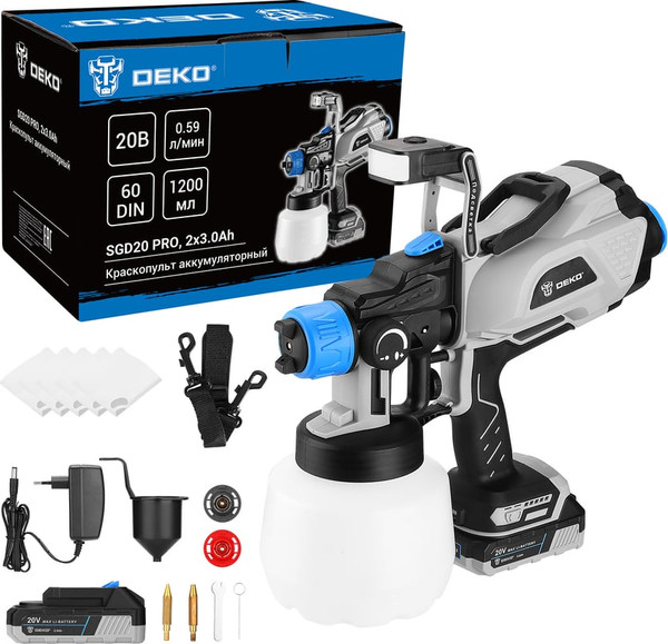 Краскопульт электрический Deko SGD20 Pro / 085-1337- фото5
