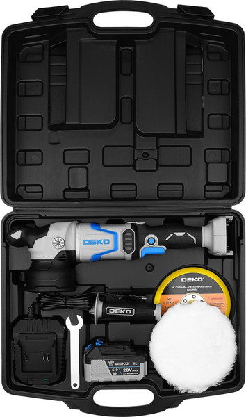 Полировальная машина Deko DKCP20DA Pro / 085-1066- фото7