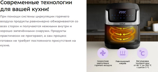 Аэрогриль Kitfort КТ-2284- фото5