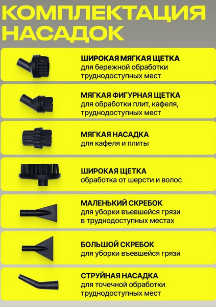 Пароочиститель Kunf TC-SC-003 B (черный)- фото9