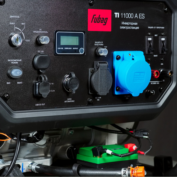Бензиновый генератор Fubag Электростанция цифровая TI 11000 A ES / 646211- фото6, картинка6 Бензиновый генератор Fubag Электростанция цифровая TI 11000 A ES / 646211- фото6
