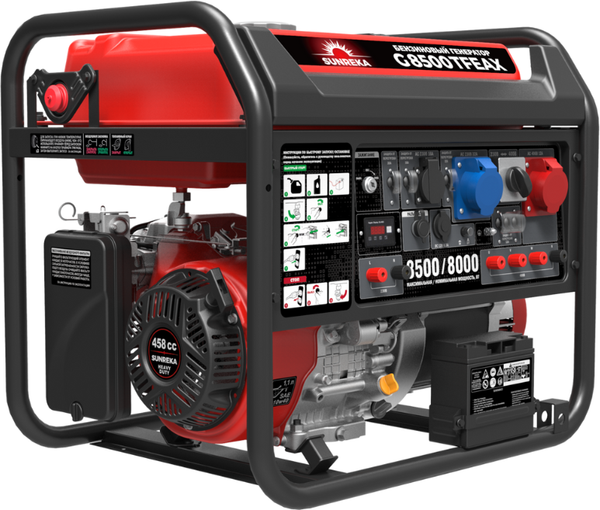 Бензиновый генератор SUNREKA G8500TFEAX- фото