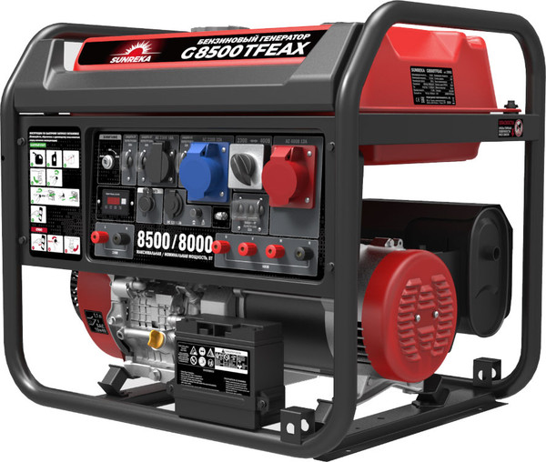 Бензиновый генератор SUNREKA G8500TFEAX- фото2