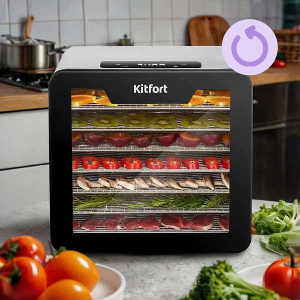 Сушилка для овощей и фруктов Kitfort КТ-4955- фото6, картинка6 Сушилка для овощей и фруктов Kitfort КТ-4955- фото6