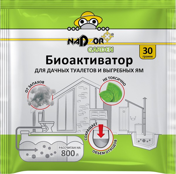 Биоактиватор Nadzor для дачных туалетов и септиков / BIOWC3