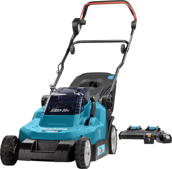 Газонокосилка аккумуляторная Makita DLM382PT2- фото
