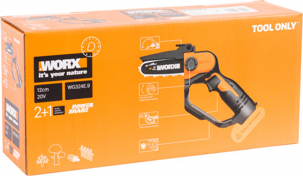 Пила цепная аккумуляторная Worx WG324E- фото6