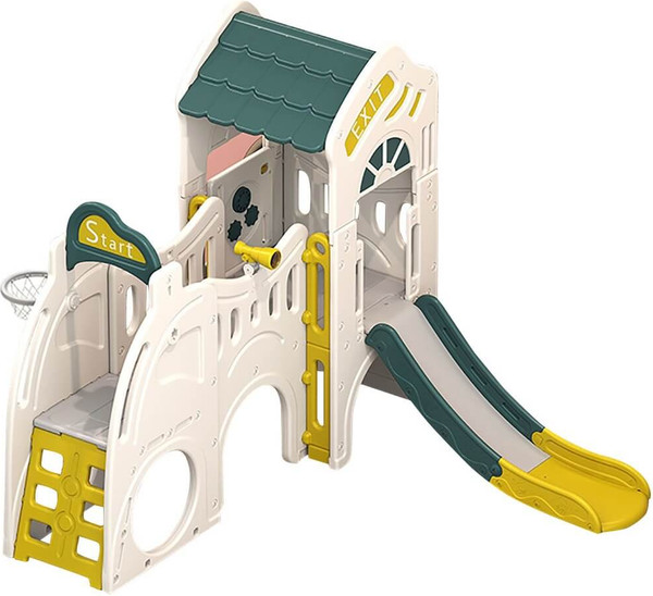 Игровой комплекс UNIX Kids Playhouse с горкой / ppphslcgy- фото