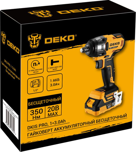 Аккумуляторный гайковерт Deko DKIS Pro / 086-1011- фото5
