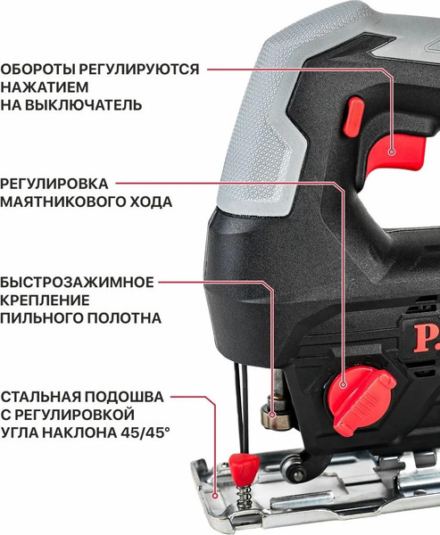 Электролобзик P.I.T PST20H-70A Promo Pack- фото3
