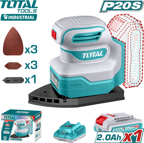 Дельтавидная шлифовальная машина TOTAL TPSLI20141- фото2