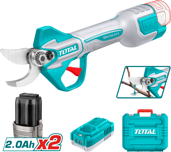 Секатор аккумуляторный TOTAL TSSLI162582- фото2, картинка2 Секатор аккумуляторный TOTAL TSSLI162582- фото2