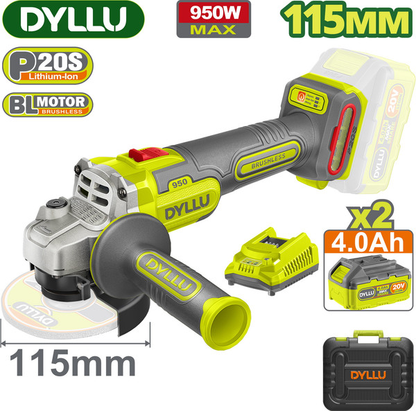 Угловая шлифовальная машина DYLLU DTLAP5322- фото2