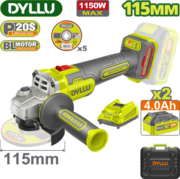 Угловая шлифовальная машина DYLLU DTLAPB522- фото2