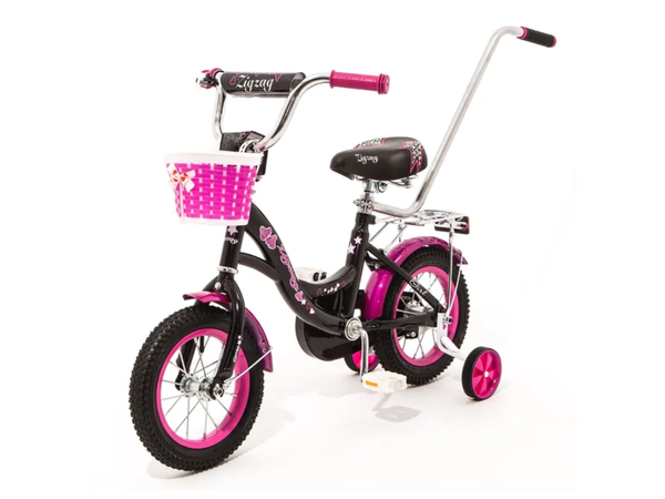 Детский велосипед с ручкой ZigZag Girl 12 / ZG-1223- фото3