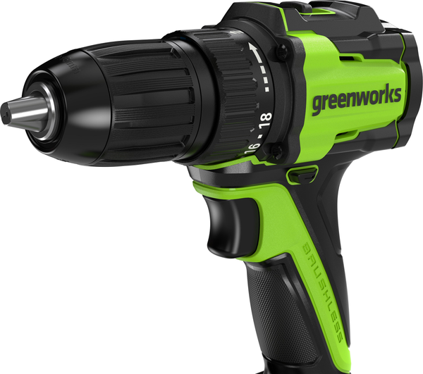 Аккумуляторная дрель-шуруповерт Greenworks DD345 бесщеточная 24V / 3708307CUA- фото2, картинка2 Аккумуляторная дрель-шуруповерт Greenworks DD345 бесщеточная 24V / 3708307CUA- фото2