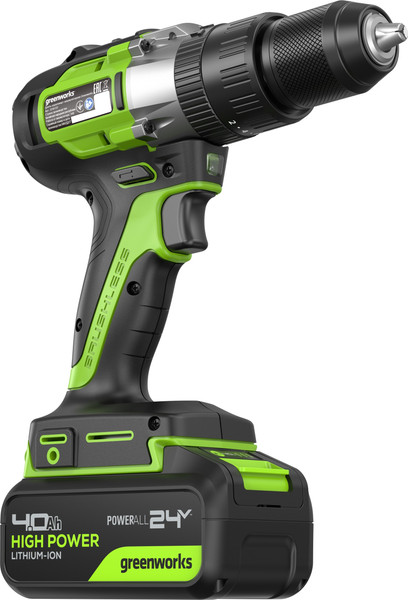 Аккумуляторная дрель-шуруповерт Greenworks GD24DD60 бесщеточная 24V / 3704107CUB- фото5, картинка5 Аккумуляторная дрель-шуруповерт Greenworks GD24DD60 бесщеточная 24V / 3704107CUB- фото5