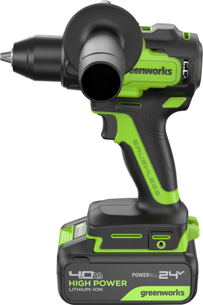 Аккумуляторная дрель-шуруповерт Greenworks GD24DD90 бесщеточная 24V / 3707507CUB- фото6, картинка6 Аккумуляторная дрель-шуруповерт Greenworks GD24DD90 бесщеточная 24V / 3707507CUB- фото6