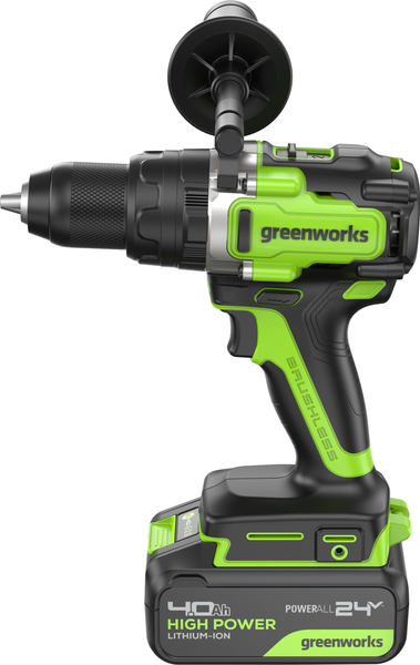 Аккумуляторная дрель-шуруповерт Greenworks GD24DD140 бесщеточная 24V / 3707607CUB- фото4, картинка4 Аккумуляторная дрель-шуруповерт Greenworks GD24DD140 бесщеточная 24V / 3707607CUB- фото4