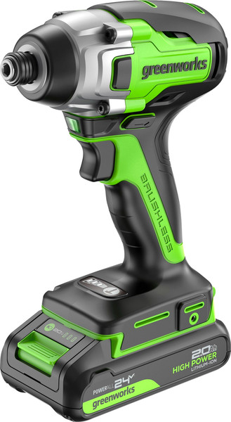 Аккумуляторный шуруповерт Greenworks GD24ID3 бесщеточный 24V / 3802807CUA- фото, картинка Аккумуляторный шуруповерт Greenworks GD24ID3 бесщеточный 24V / 3802807CUA- фото